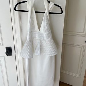 White cocktail dress